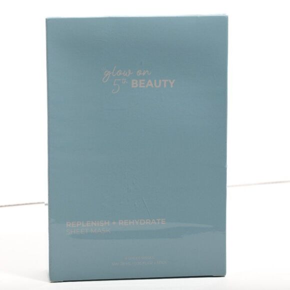 3/$25 Glow On 5th Replenish + Rehydrate Sheet Mask Set Full Size (6 count) NIB - Picture 1 of 6
